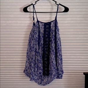 Navy blue off the shoulder top